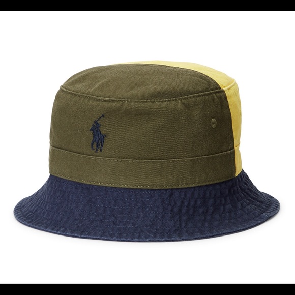 Mens POLO RL Color Block Bucket Hat - Picture 2 of 9